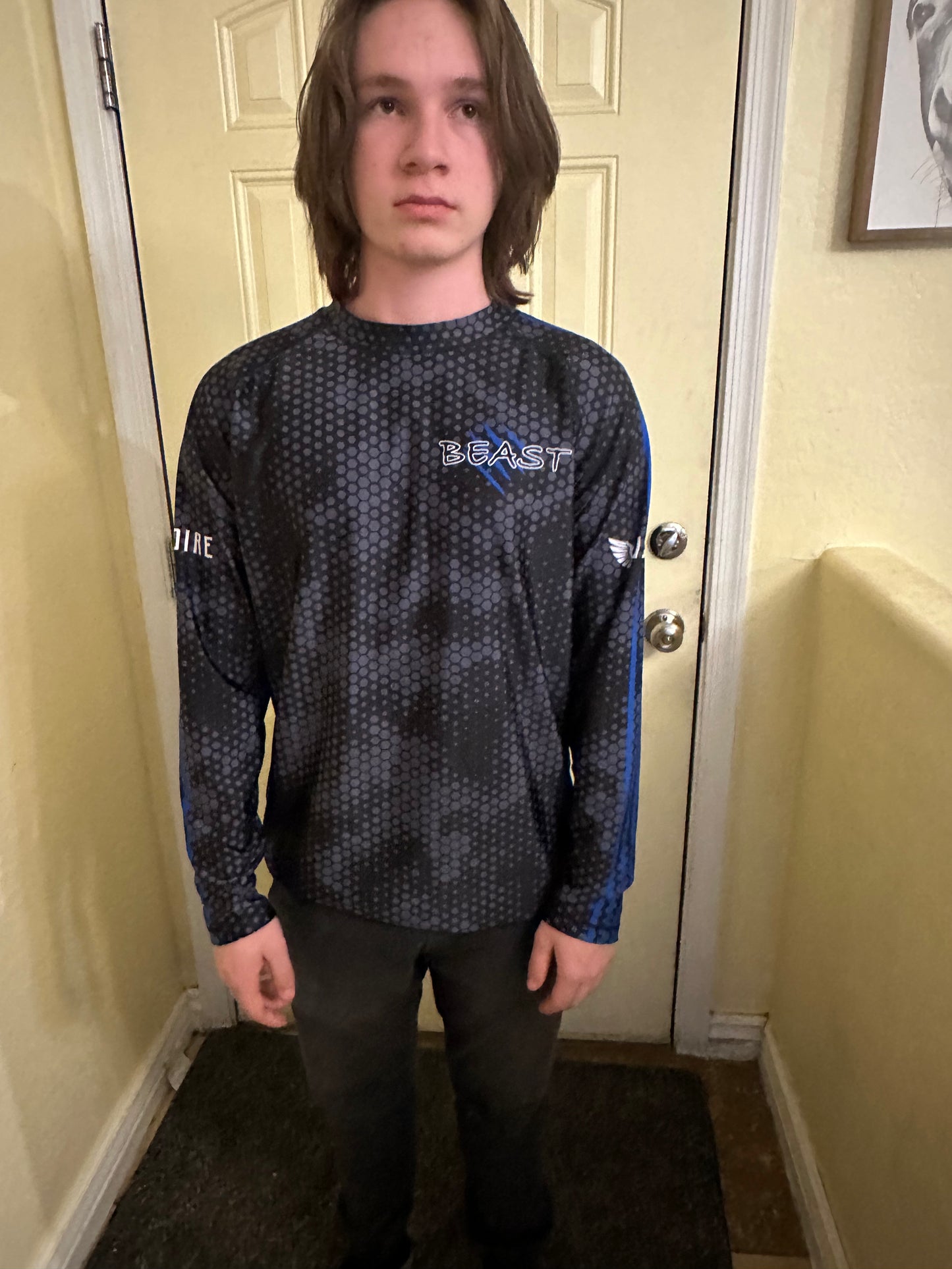 GK Glove Company Training Jersey Blue Long Sleeve