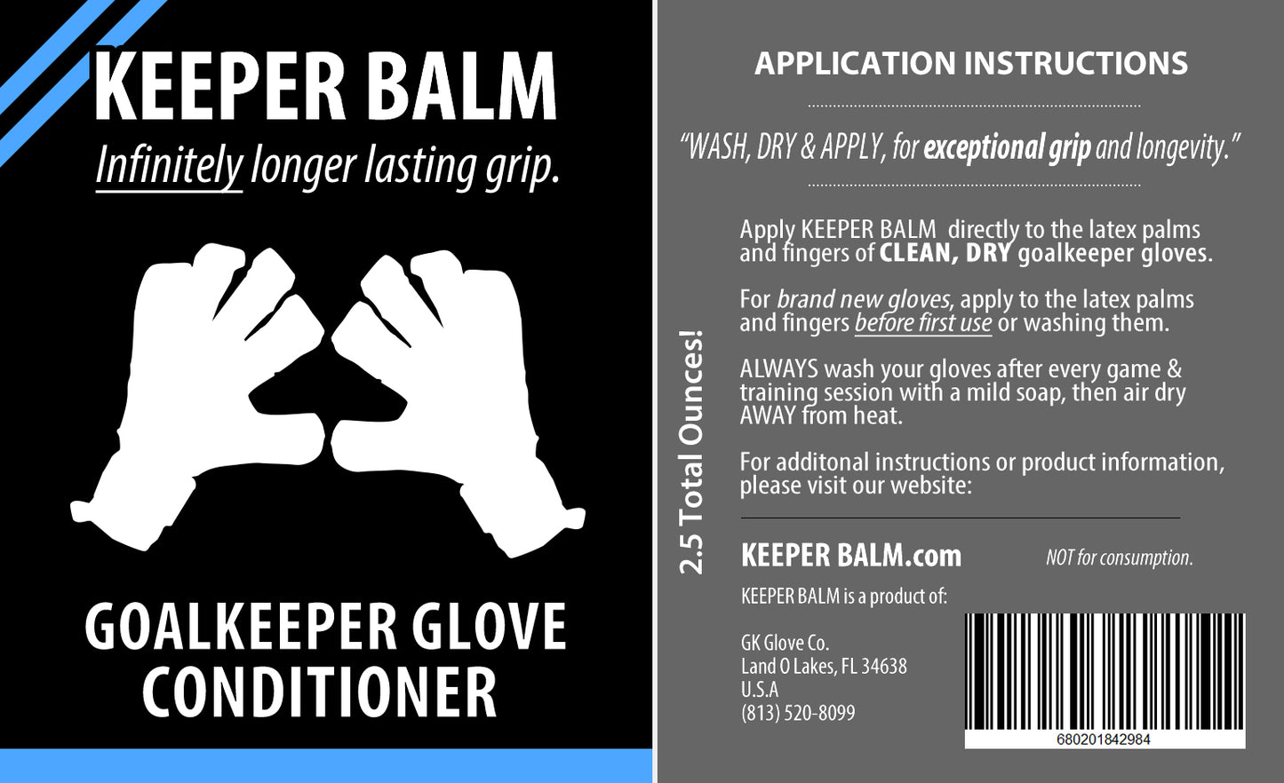 Increase goalkeeper glove grip with KEEPER BALM