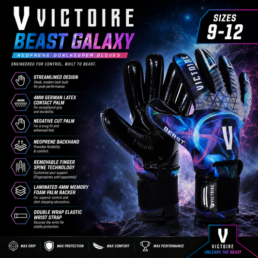 Victoire “Beast” Galaxy Neoprene Goalkeeper Gloves