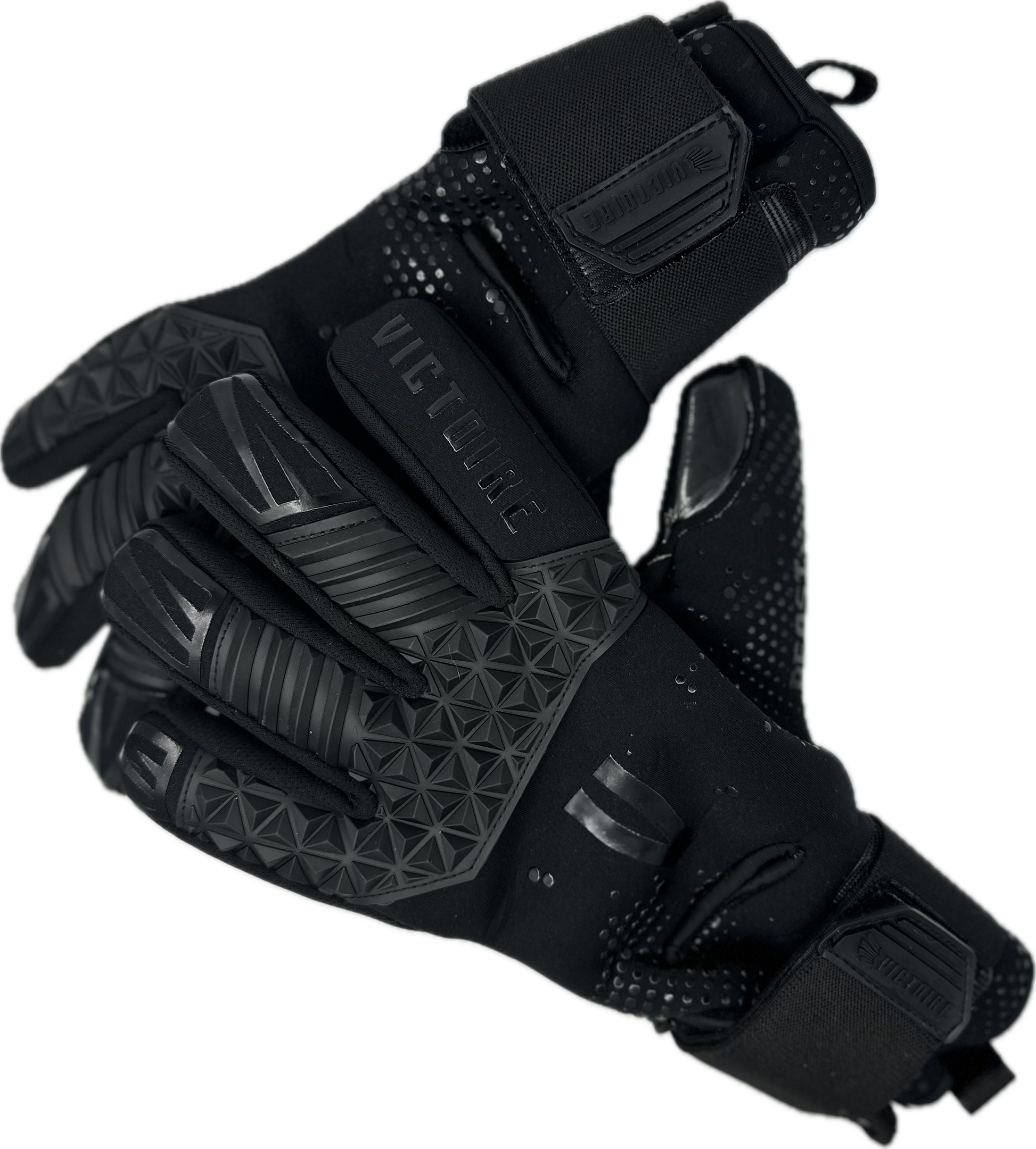 blackout handschuhe Victoire “Beast” Blackout Neoprene Goalkeeper Gloves – GK Glove Company