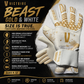 Victoire Gold, white Neoprene Goalkeeper Gloves