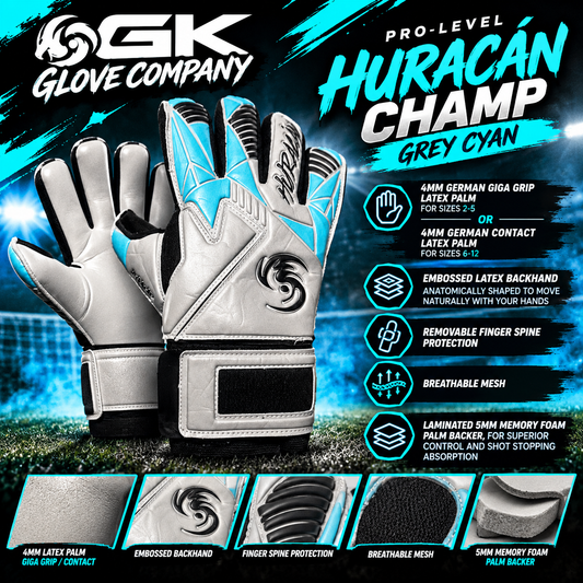 HURACAN Champ Grey and Cyan