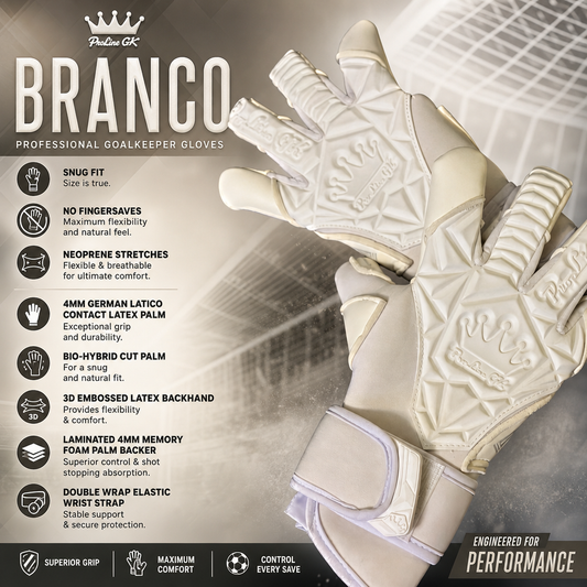 ProLineGK Gloves. Branco