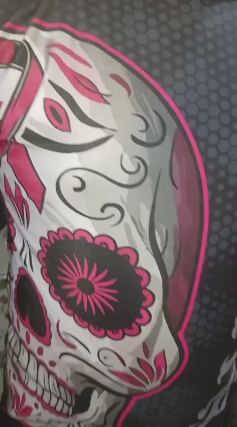 Proline Sugar Skull Cancer Awareness Jersey Long Sleeve