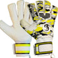 Yellow and black camo goalkeeper gloves