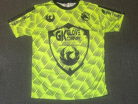 GK Glove Company Training Jersey Lime Green Short Sleeve