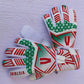 Victoire White/Green, Red, Neoprene Goalkeeper Gloves