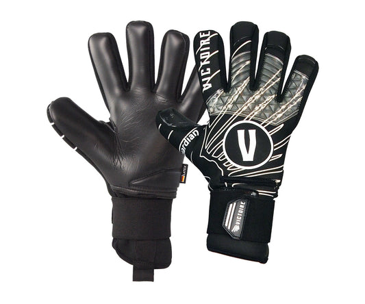 Black Neoprene soccer goalkeeper gloves